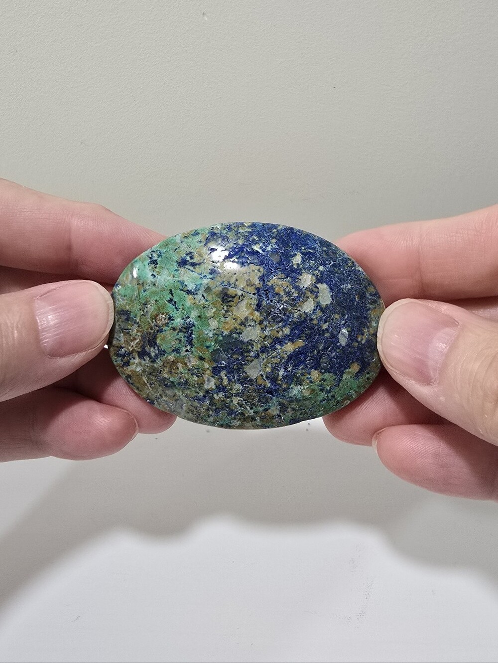 Quantum Quattro Style Mixed Copper Ore Crystal Palmstone #C